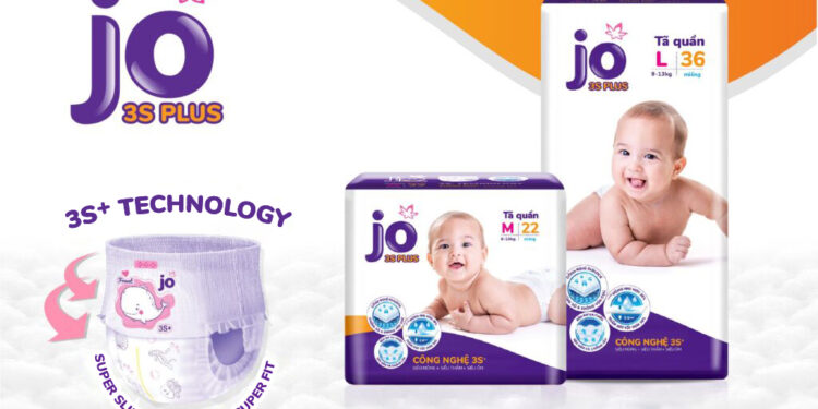 New Jo 3s Plus Diapers: Super Slim – Super Dry – Super Fit